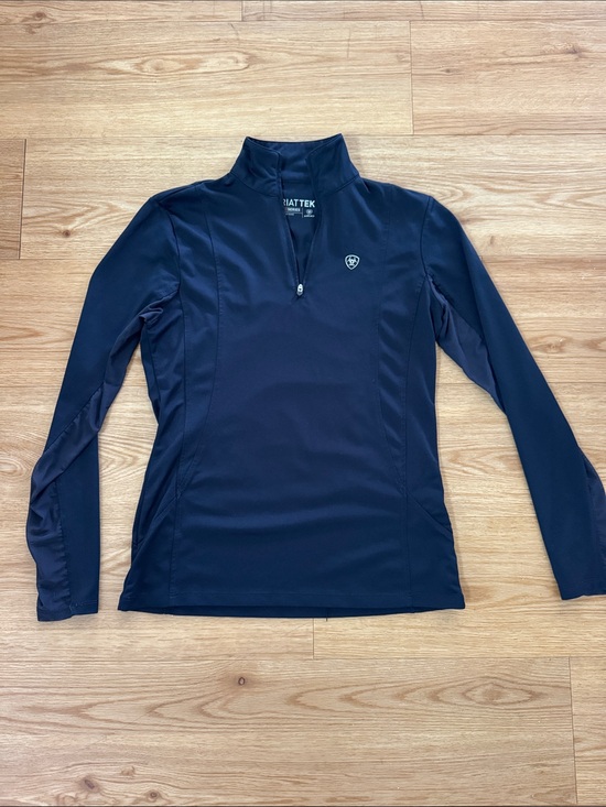 Ariat Tops - Ariat Tek Women's Dark Navy Quarter-Zip Performance Top Pullover XS Heat Series